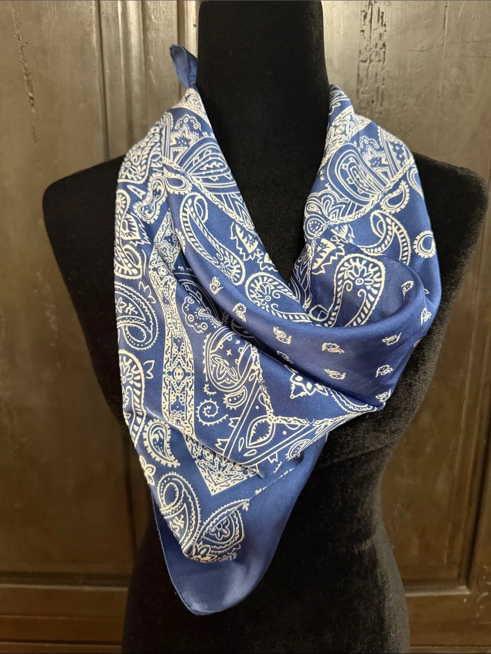 Source Unknown blue paisley
